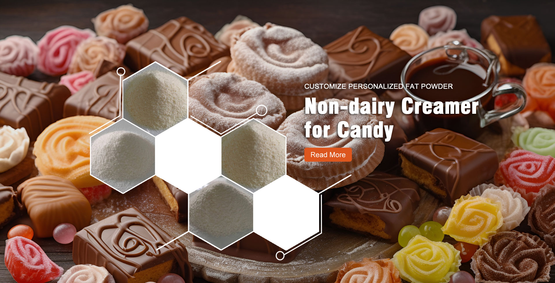 Crema senza latti per u fabricatore di caramelle